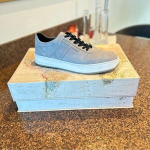 Tod’s Nubuck Low Top Top Taupe Grey Sneakers Size: 12